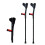 Adjustable Folding Forearm Crutches Pair, Aluminum Open Cuff, for 150196 cm, Blue/Pink/Black 1