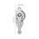2Sets Universal Silver Stainless Steel Door and Window Crescent Locks 2