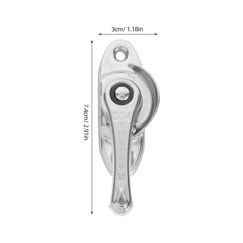 2Sets Universal Silver Stainless Steel Door and Window Crescent Locks 1