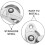 2Sets Universal Silver Stainless Steel Door and Window Crescent Locks 5