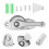 2Sets Universal Silver Stainless Steel Door and Window Crescent Locks 6