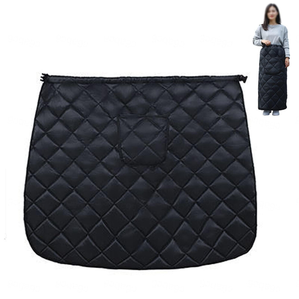 Extra Warm Fleece Lined Wheelchair Leg Warmer Footmuff Blanket with Wind Protection and Easy Zipper