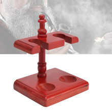 Tobacco Pipe Stand, Wooden Smoking Pipe Stand Rack for 1/2/3/4 Pipes, AntiTip Cradle, EasyClean