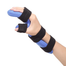 Hand Splint with Adjustable Aluminum Support and Finger Separators for Arthritis and Stroke Recovery L/XL