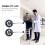 4Pcs Grey Aluminum Wheel Caster Adjustable Walker Wheels Replacement 5