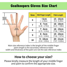 Soccer GK Gloves 150g, Sizes 6-10, Green/Blue