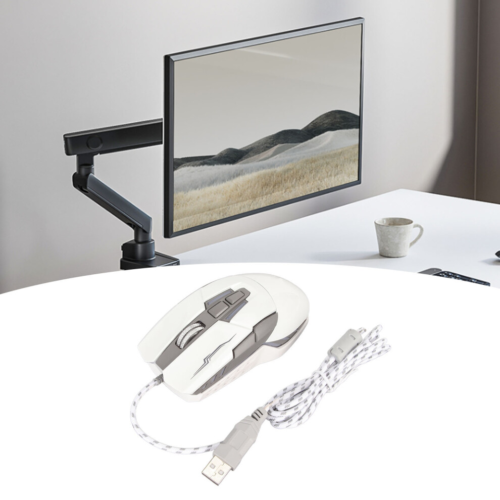 G7 Mechanical Mouse Usb 3200 Dpi 1.35M White 4911393724786