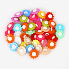 50PCS Assorted Plastic Sewing Buttons Set, Colorful Craft Buttons for DIY Sewing and Scrapbooking