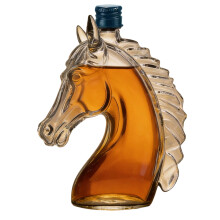Safe Glass Bottle with Horse Head Shape for Whisky-125ml