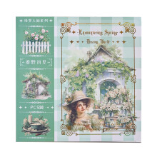 50 Sheets Townscape Scene PET Paper-First meeting in Har