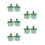 10Pcs Green Sink Drain Strainer Basket PP Kitchen Stopper Filter 3