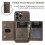(For iPhone 16 Pro Max, Coffee) DG.MING M2 Series 3-Fold Card Bag Wallet Leather Phone Case 2