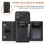 (For iPhone 17, Black) DG.MING M2 Series 3-Fold Card Bag Wallet Leather Phone Case 3