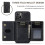 (For iPhone 15 Plus, Black) DG.MING M2 Series 3-Fold Card Bag Wallet Leather Phone Case 2