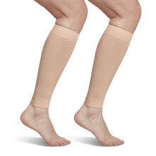 Footless Open Toe Compression Socks 2030 mmHg Knee Graduated Compression Stockings for Men and Women