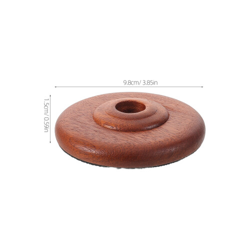 Wooden Brown Cello Endpin Rest Non-Slip Support Mat 1