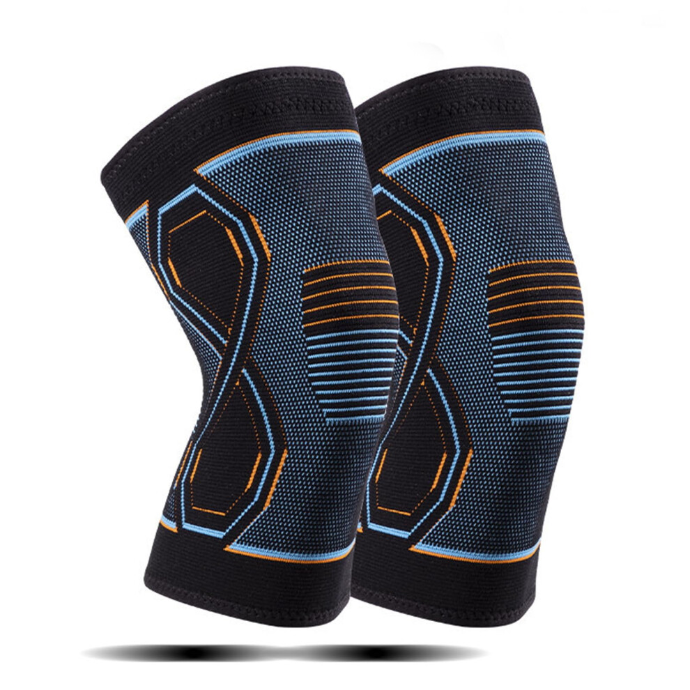 Knee Brace for Knee Pain Relief, 2 Pack Compression Knee Sleeves with NonâSlip Grip and Breathable Fabric for Running and Sports
