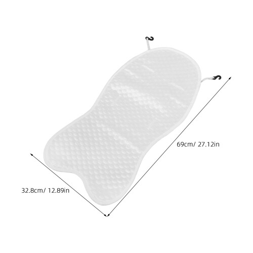White Linen Baby Stroller Cooler Pad Universal Fit Soft Mat 1