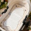 White Linen Baby Stroller Cooler Pad Universal Fit Soft Mat 6