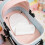 White Linen Baby Stroller Cooler Pad Universal Fit Soft Mat 7