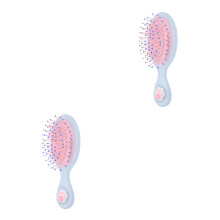 2Pcs Cute Blue Hair Brush Soft Bristles for Curly and Thick Hair Use