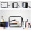 1Pc Waterproof Black Cosmetics Bag Large Makeup Pouch Durable Zipper 5