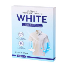 Laundry Detergent Sheets for Sensitive Skin, Quick Dissolve and Mess, Gentle Brightening Care, 1 Box