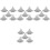 20Pcs Silver Mini Screwdriver Set for Sewing Machine Maintenance 2