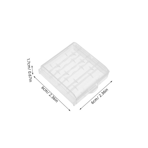 20Pcs Transparent Plastic Battery Organizer Case for Aa Aaa Storage 1