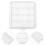 20Pcs Transparent Plastic Battery Organizer Case for Aa Aaa Storage 6
