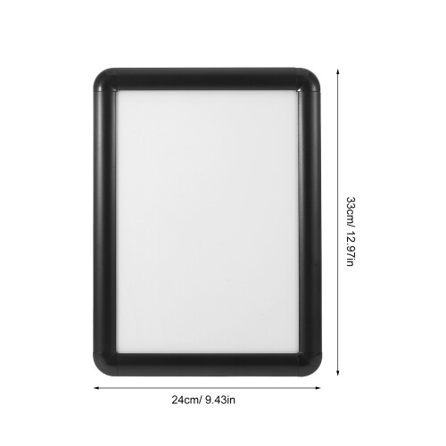 Aluminum Alloy Black Snap Frame A4 for Wall Display 1