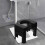 Multifunktionaler Toilettenfußhocker Robustem PP in 3