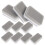 10pcs Non Scratch DoubleSided Dish Sponges for Kitchen Cleaning Pots and Sinks Grey 1