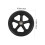 4 Pack Wheelchair Caster Wheels Black Front Replacement ShockAbsorbing NonSlip Easy Install 2