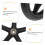 4 Pack Wheelchair Caster Wheels Black Front Replacement ShockAbsorbing NonSlip Easy Install 3