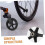 4 Pack Wheelchair Caster Wheels Black Front Replacement ShockAbsorbing NonSlip Easy Install 4