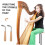 2pcs Lyre Harp Tuning Wrench Set, Durable Metal Tools for Precise Stringed Instrument Adjustment 4