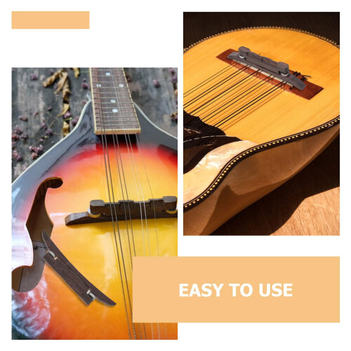 3pcs Adjustable Mandolin Bridge Saddle Set with Quick Height Adjustment for Guitar and Violin 2