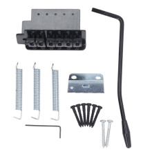 Left Handed Tremolo Bridge Set for ST Style Electric Guitar, 6 String Vintage Design, Durable Steel