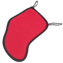Soft Cotton Violin Chin Rest Pad Red with Double Strap Stability and Ergonomic Shoulder Support for Violin Players