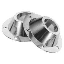 2pcs RV Table Base Aluminum Floor Mount, Flush Design, Reinforced Corrosion Resistant Support