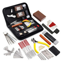 45 PCS Guitar Kit with Carry Bag, Professional Guitar Setup Tools for Electric Acoustic Ukulele Bass Mandolin