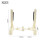 Portable Violin Stand Adjustable Folding Retractable ABS Holder White Compact for Travel and Practice 3