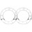 2Pcs Self-Adhesive Acrylic Clock Face Silver Roman Numeral Wall Decal 1