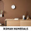 2Pcs Self-Adhesive Acrylic Clock Face Silver Roman Numeral Wall Decal 4