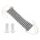 Under Desk Foot Rest Adjustable Ergonomic Support with Breathable Cotton Surface Black and White Design 1