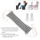 Under Desk Foot Rest Adjustable Ergonomic Support with Breathable Cotton Surface Black and White Design 2