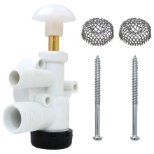 385314349 RV Toilet Valve Kit, Durable Brass LeakProof Water Seal, Quick Replacement for Camper, Trailer, Boat