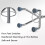 Adjustable Stair Support Handle for Elderly with NonSlip Ergonomic Grip and Adjustable Height Design 3