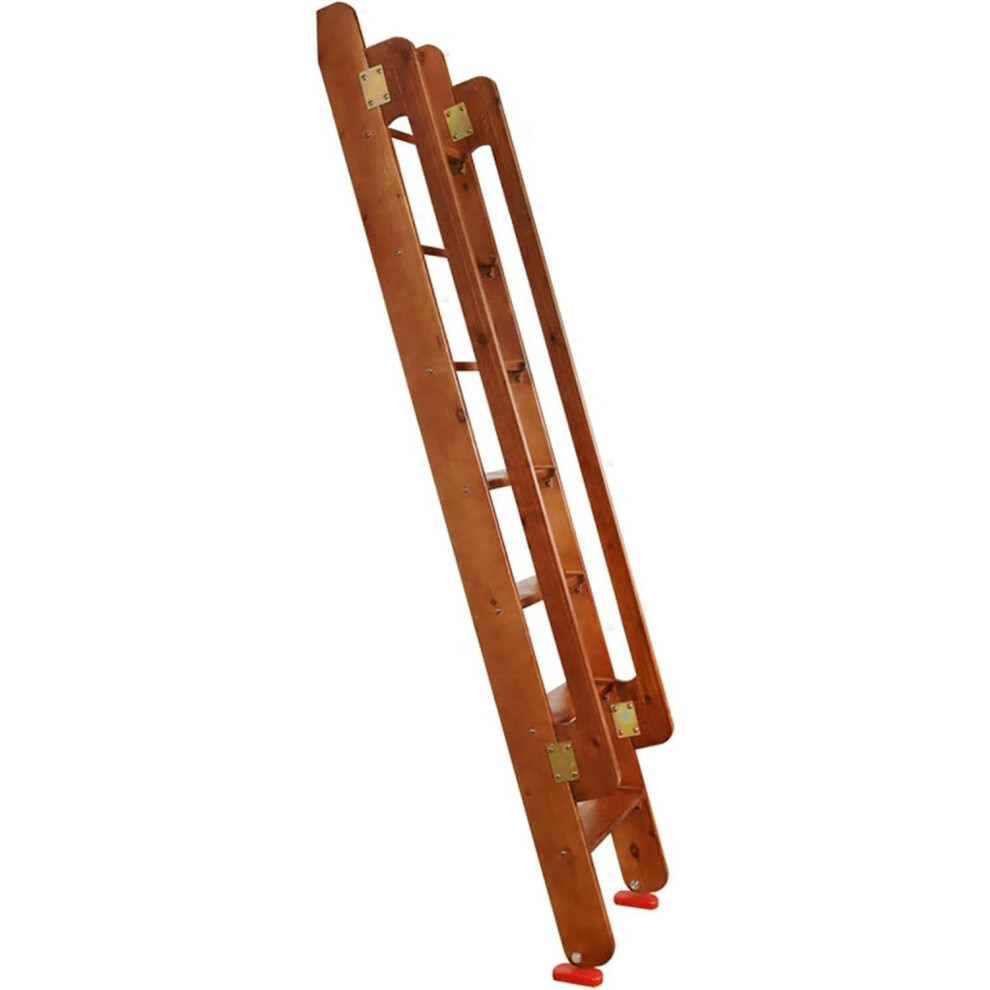 Wooden Bunk Bed Ladder With Safety Handrail, Removable Pine Loft Ladder 150Cm, Nonslip Wide Steps 9771547932697